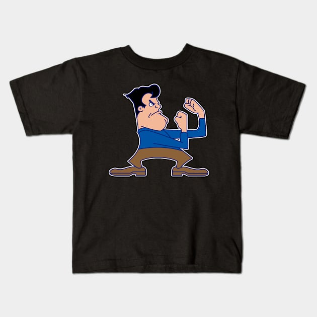 Fighting Ash Kids T-Shirt by cudatron